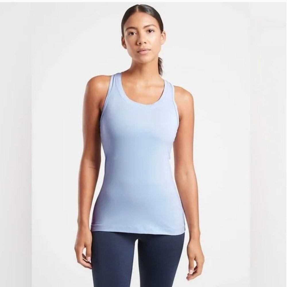 Athleta Nitro Tank Top, Serendipity Blue, Size L